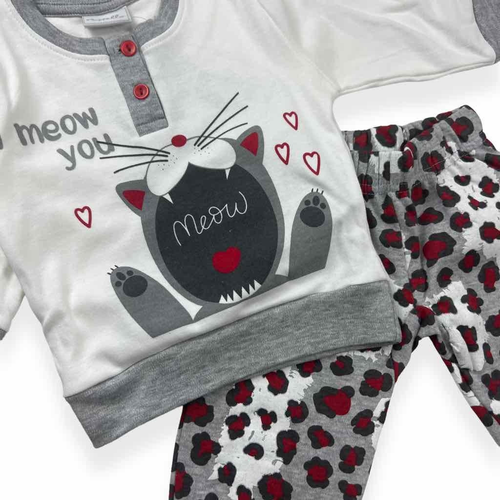 Pyjama chaud en coton pastel