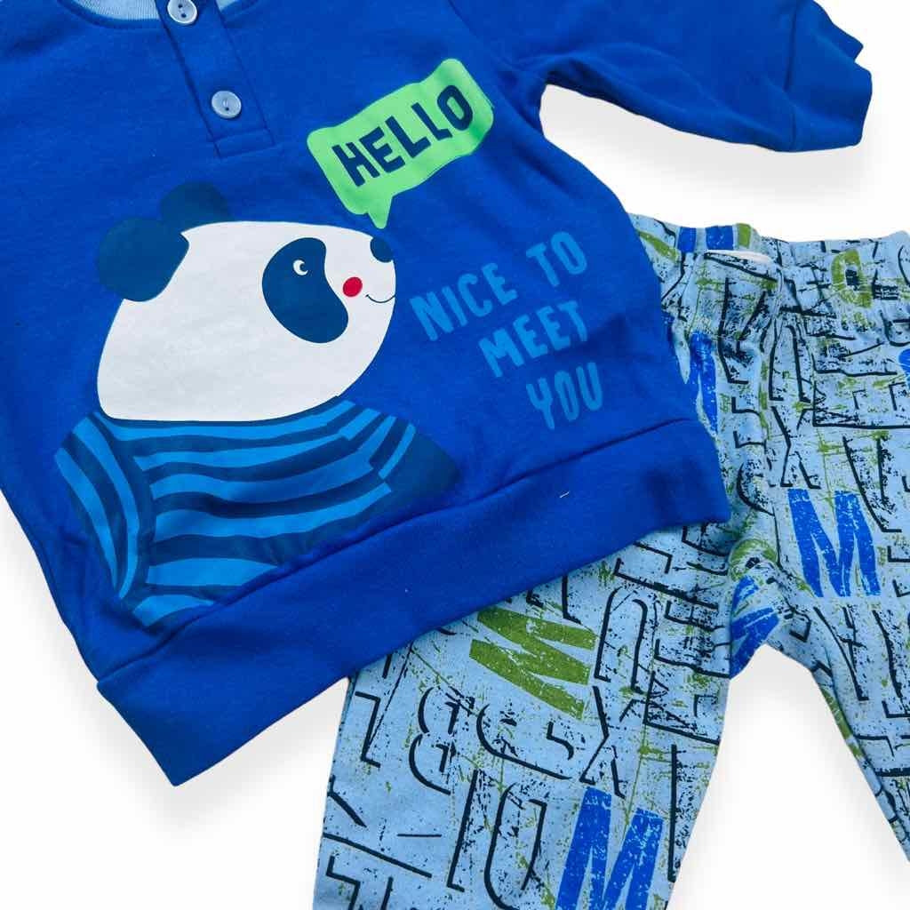 Pigiama Caldo Cotone Pastello