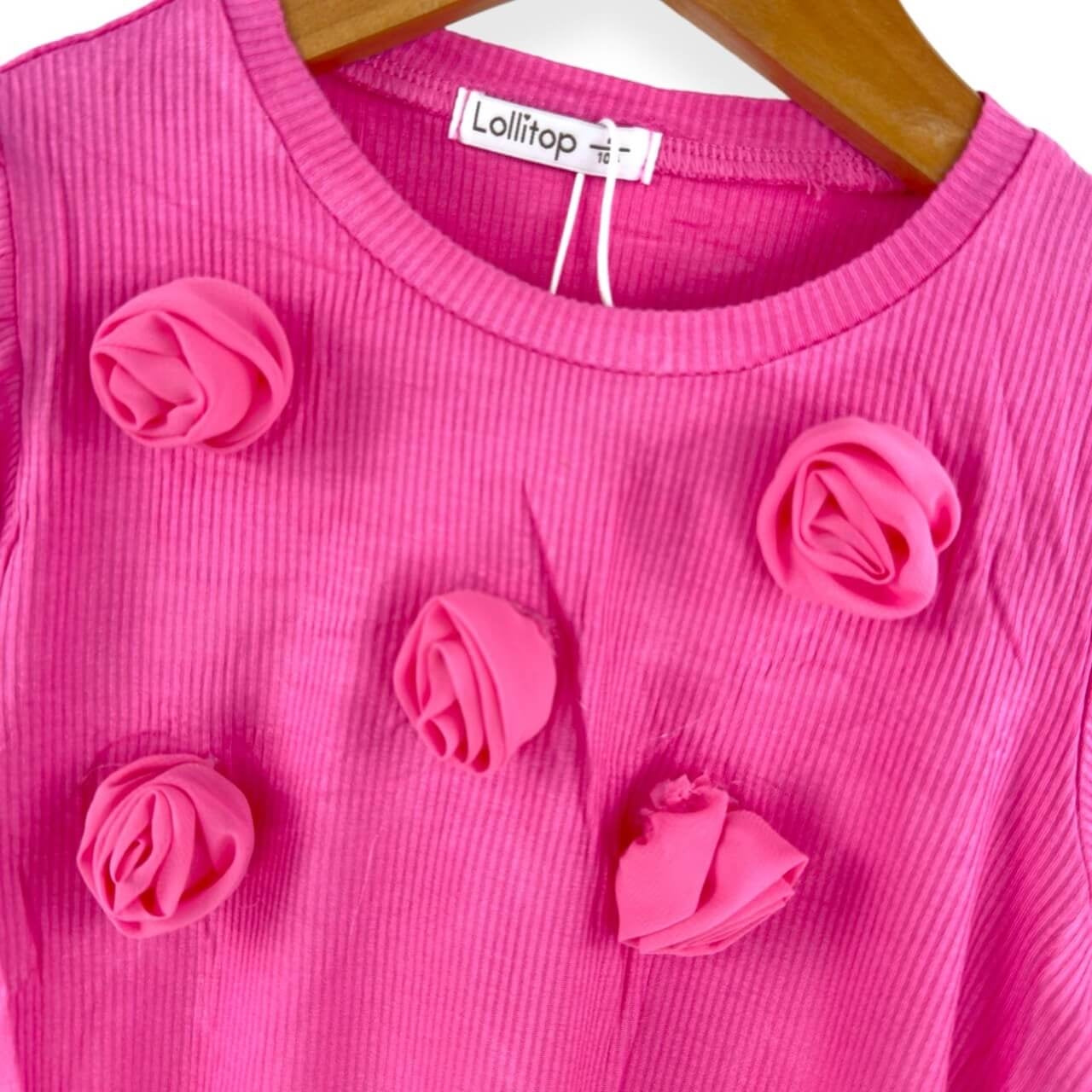 T-shirt fille avec applications