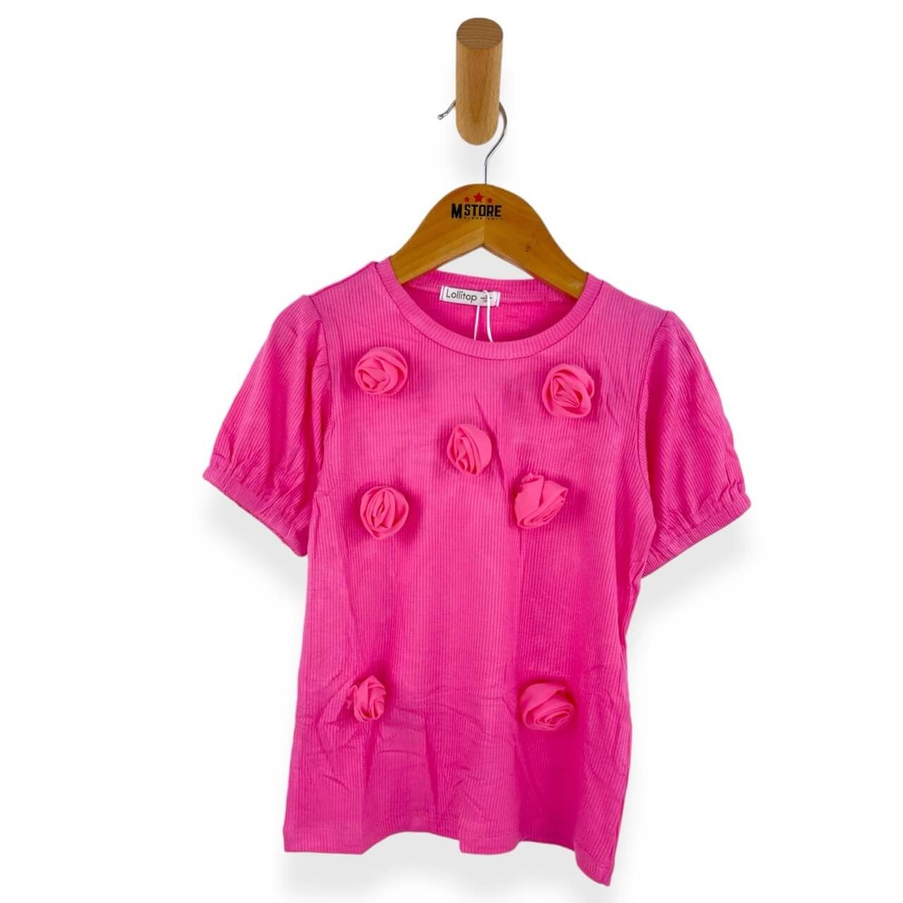 T-shirt fille avec applications