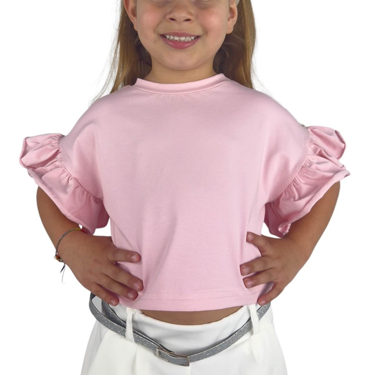 T-shirt Bambina manica a Sbuffo