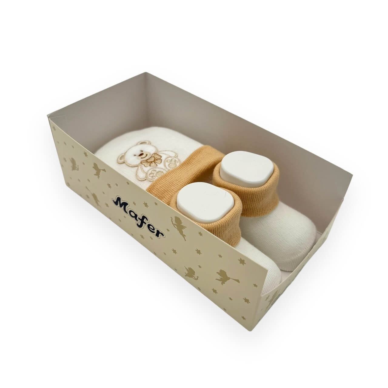 Ensemble bonnet+chaussures en coton chaud 0/6 mois