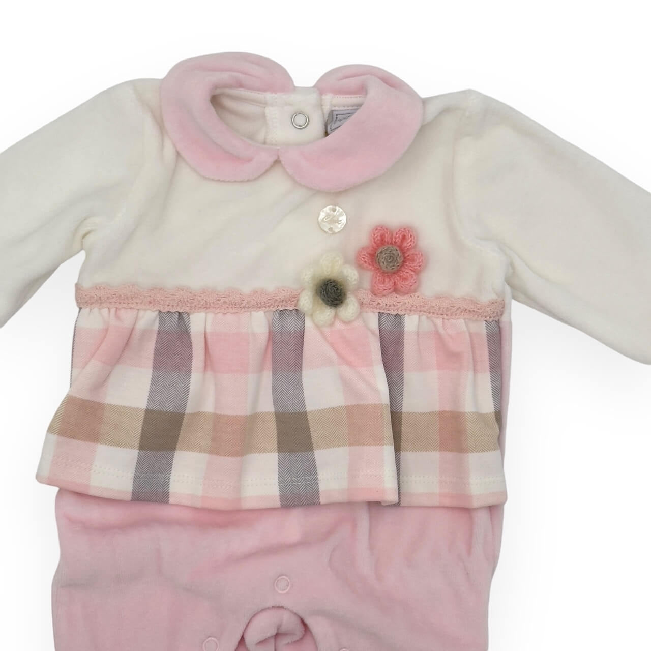 Barboteuse chenille pastel