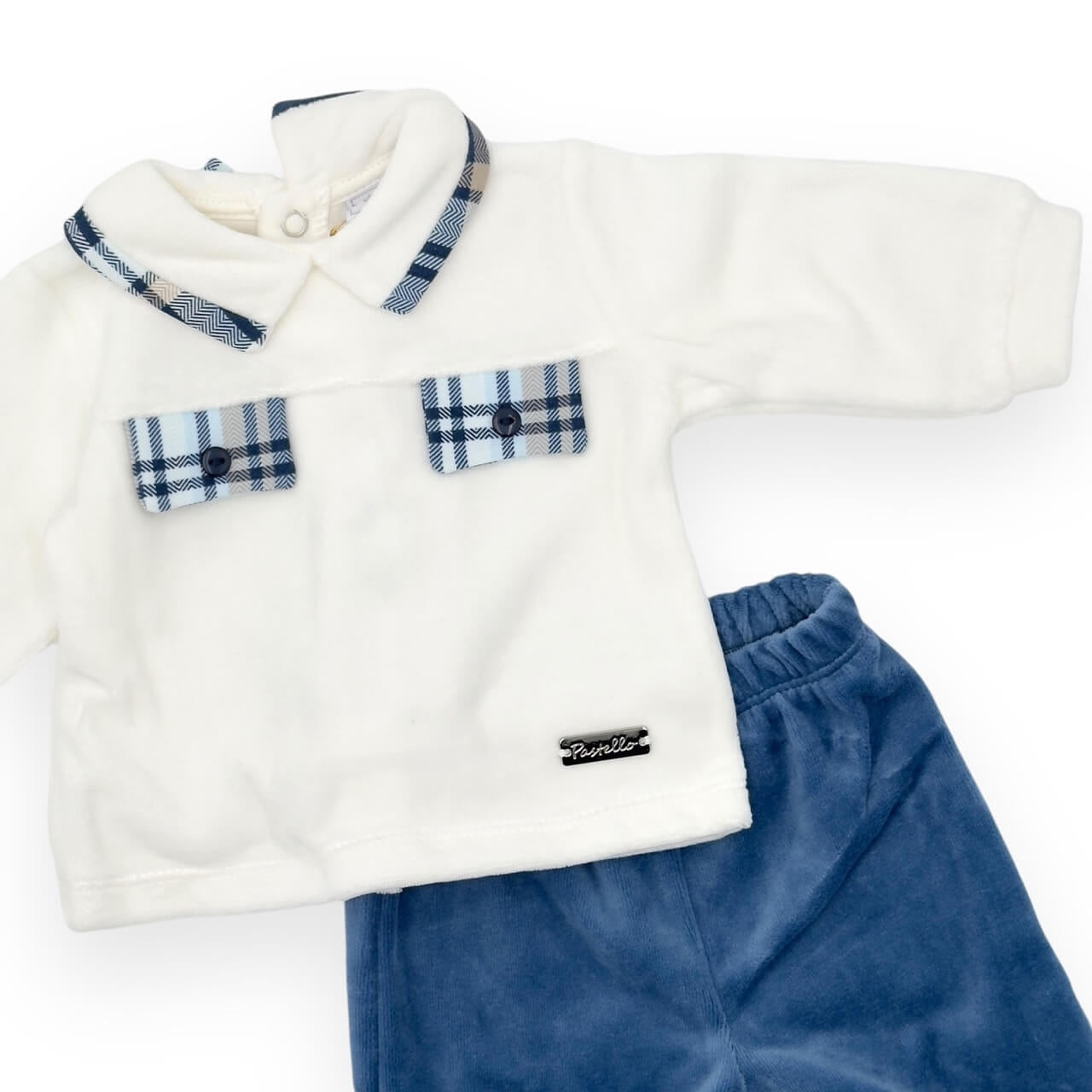 Barboteuse chenille pastel