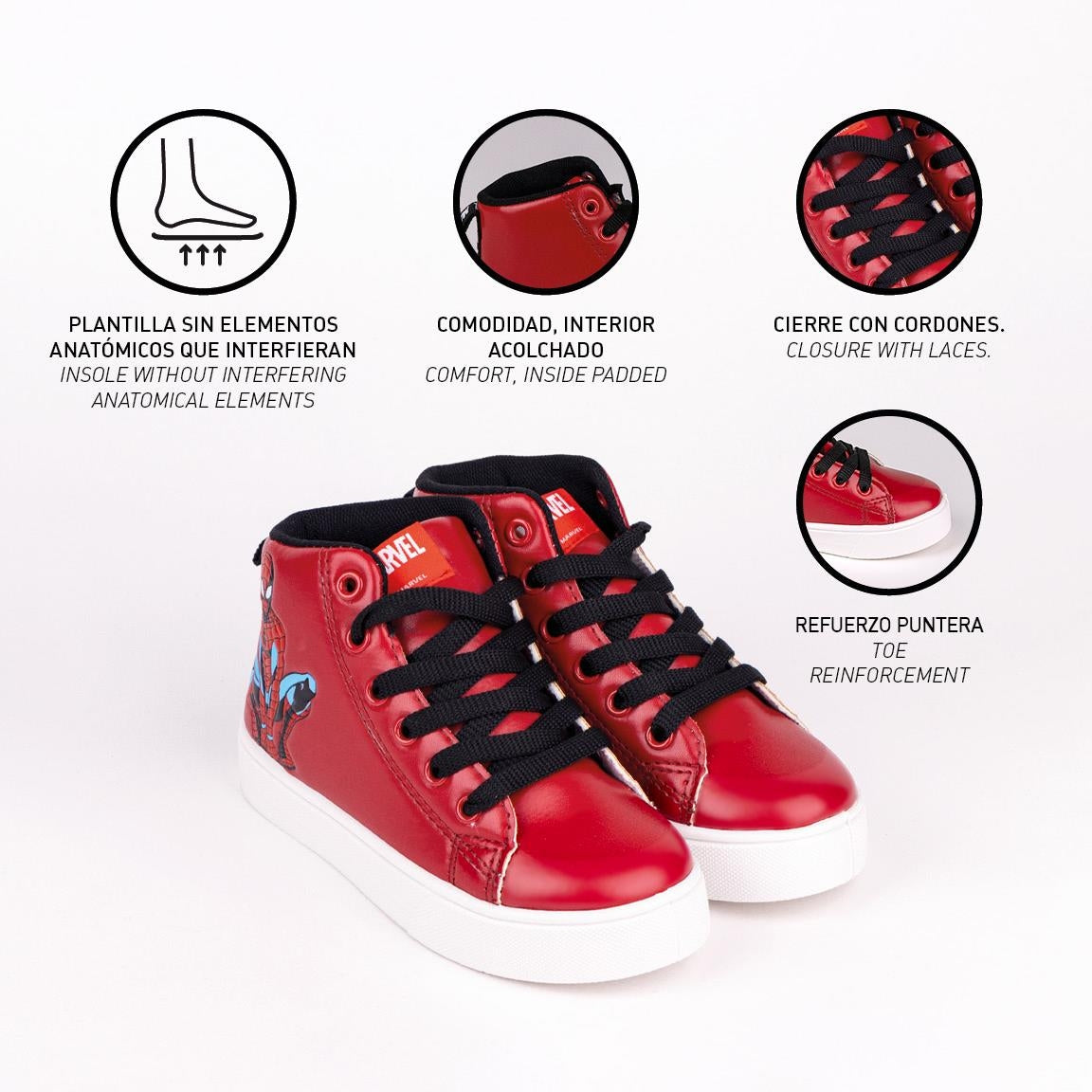 Baskets montantes Spider Man