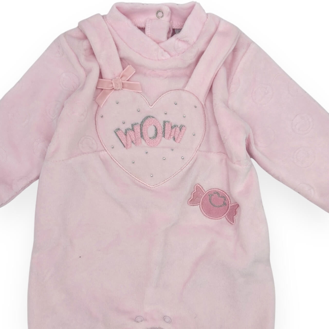 Barboteuse chenille pastel