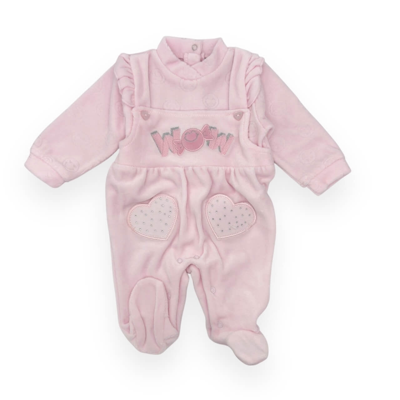 Barboteuse chenille pastel