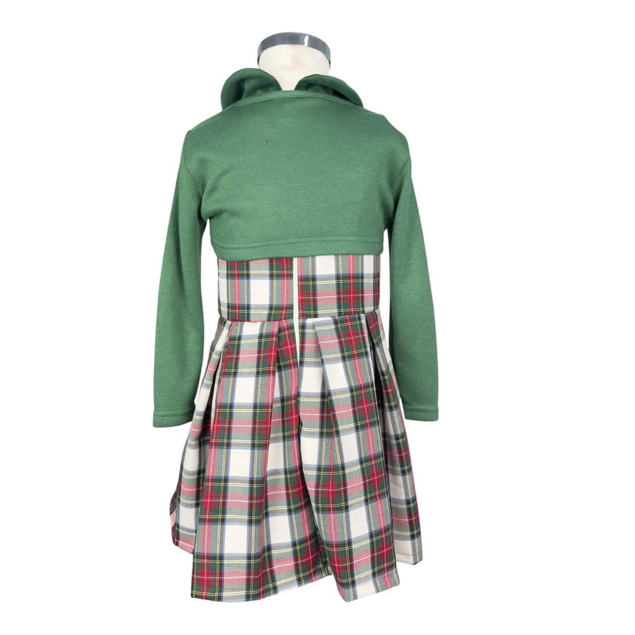 Robe écossaise avec haussement d'épaules