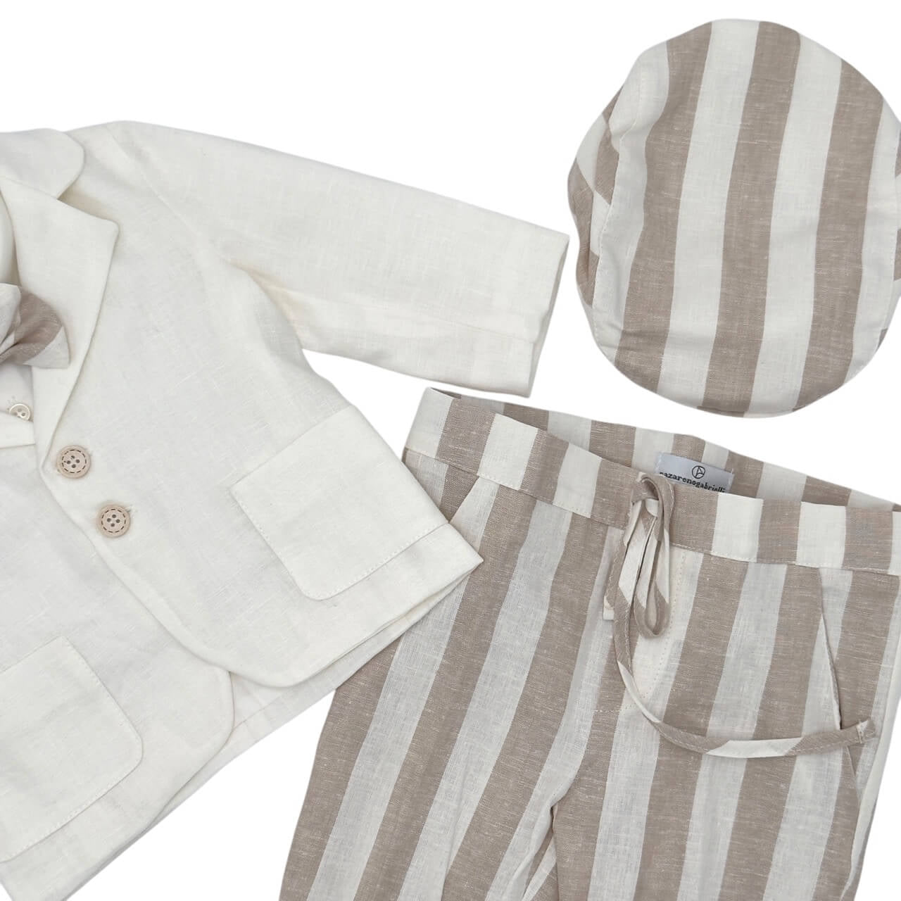 Robe en lin nouveau-né