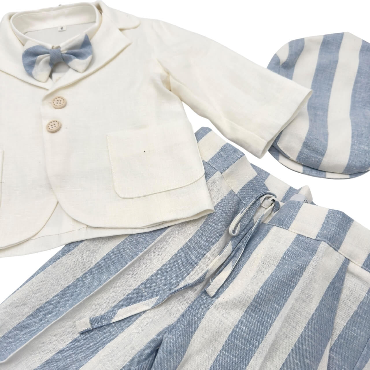 Robe en lin nouveau-né