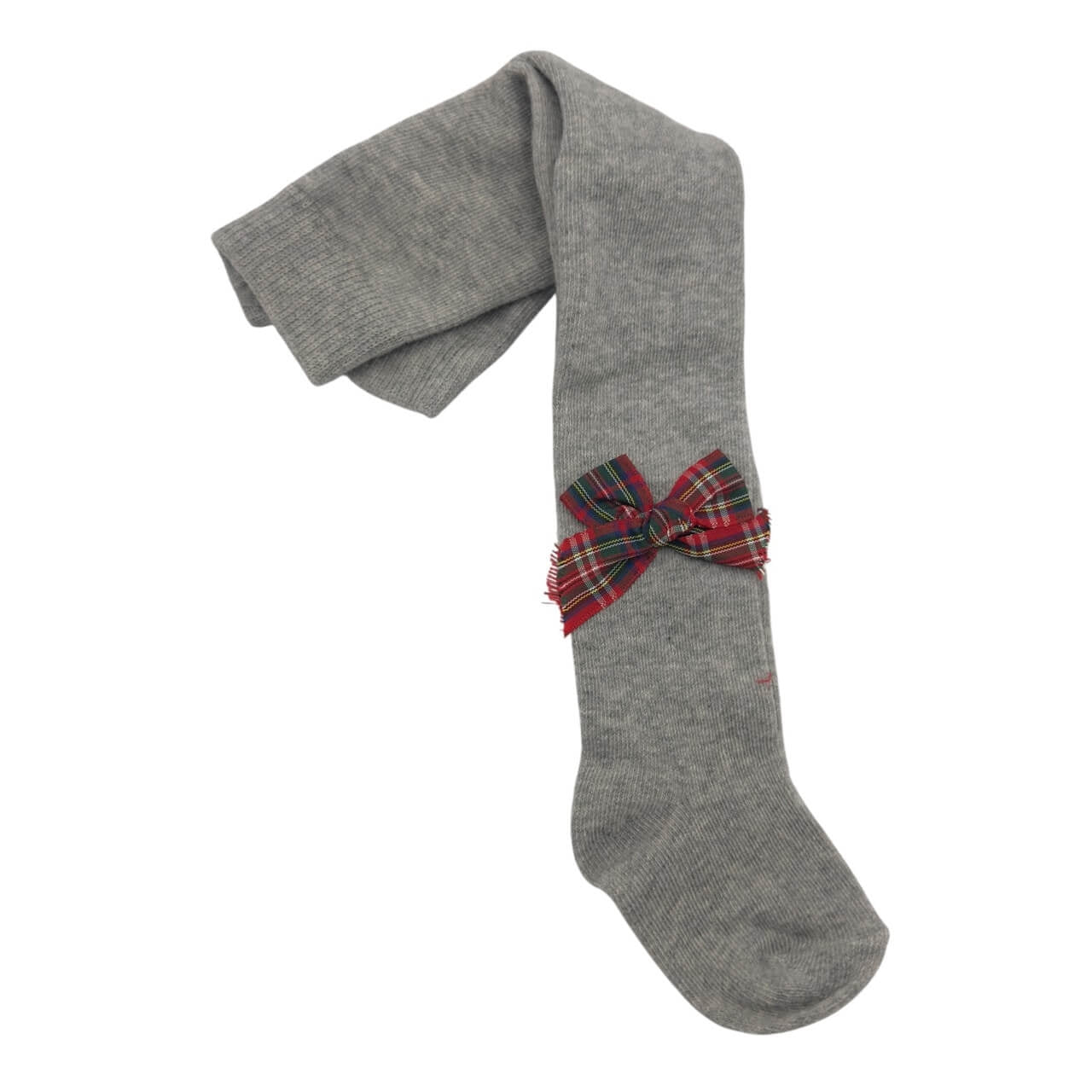 Collants bébé fille couleur unie avec nœud