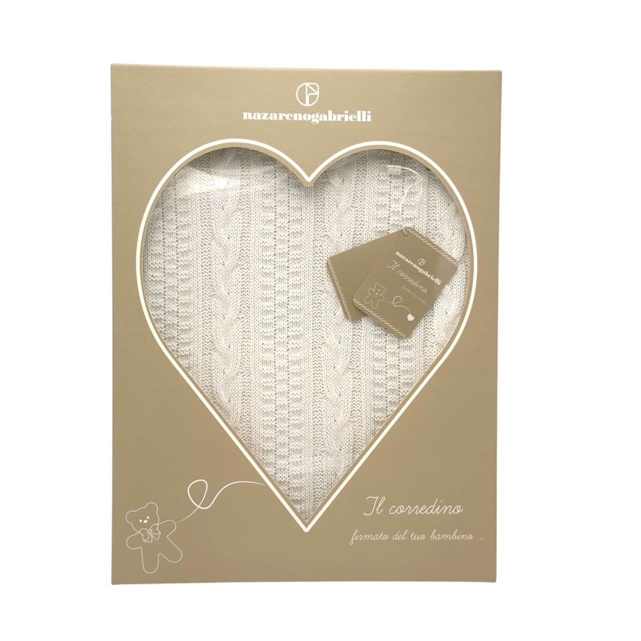 Châle en fil/coton 90x118 cm Nazareno Gabrielli