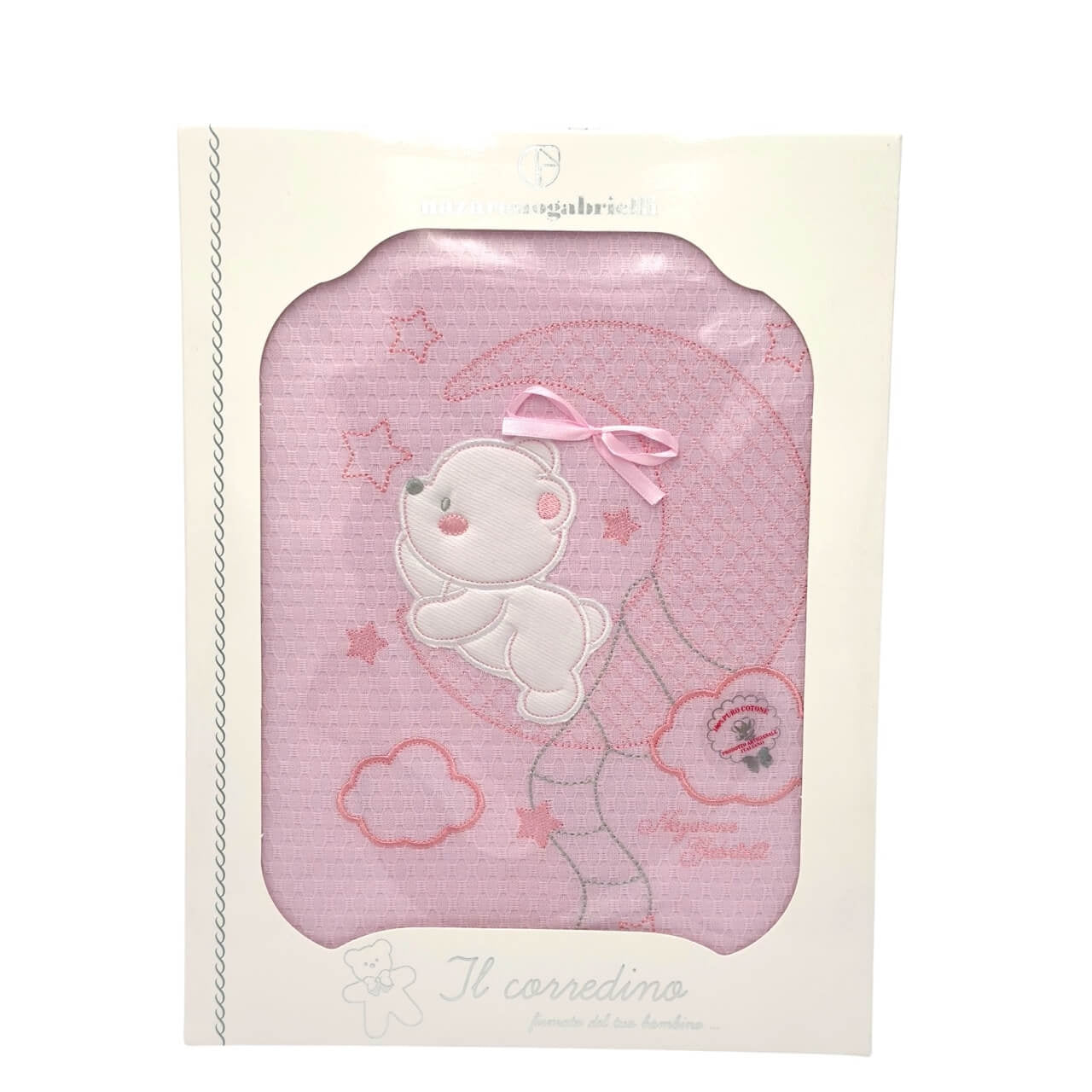 Couverture Lit Bébé Nazareno Gabrielli 100% Coton – Tissu Piquet