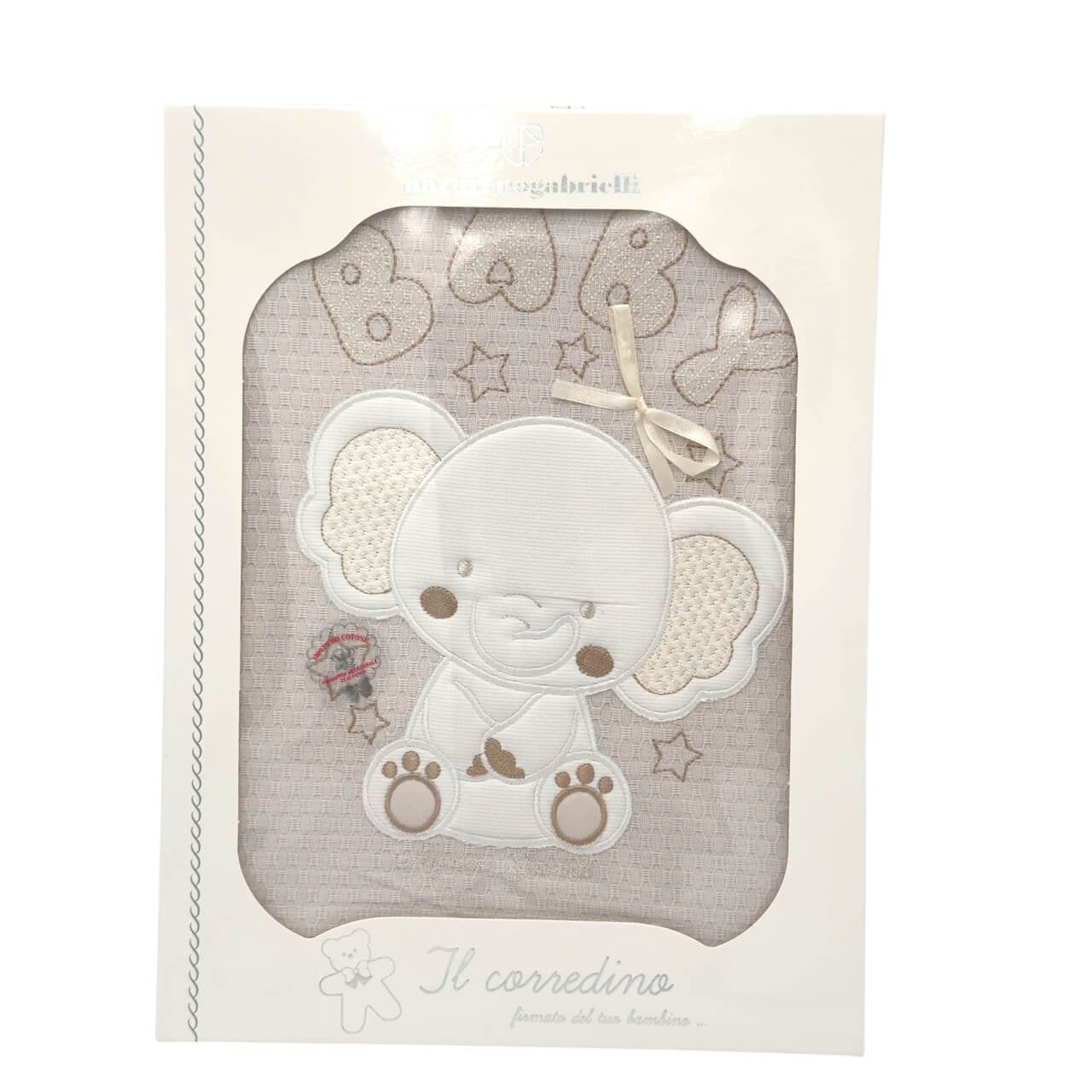 Couverture Lit Bébé Nazareno Gabrielli 100% Coton – Tissu Piquet