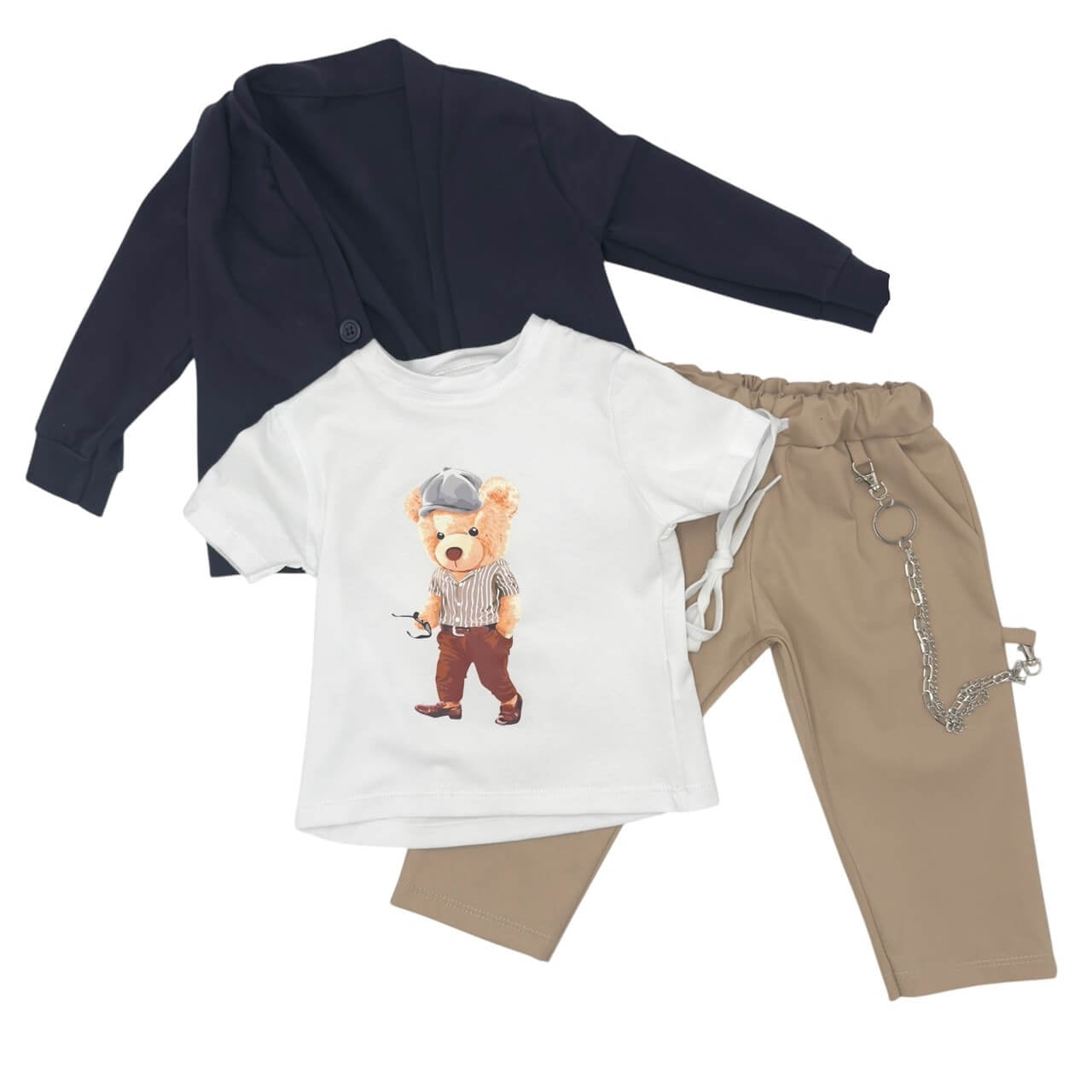 Ensemble bébé 3 pièces en coton