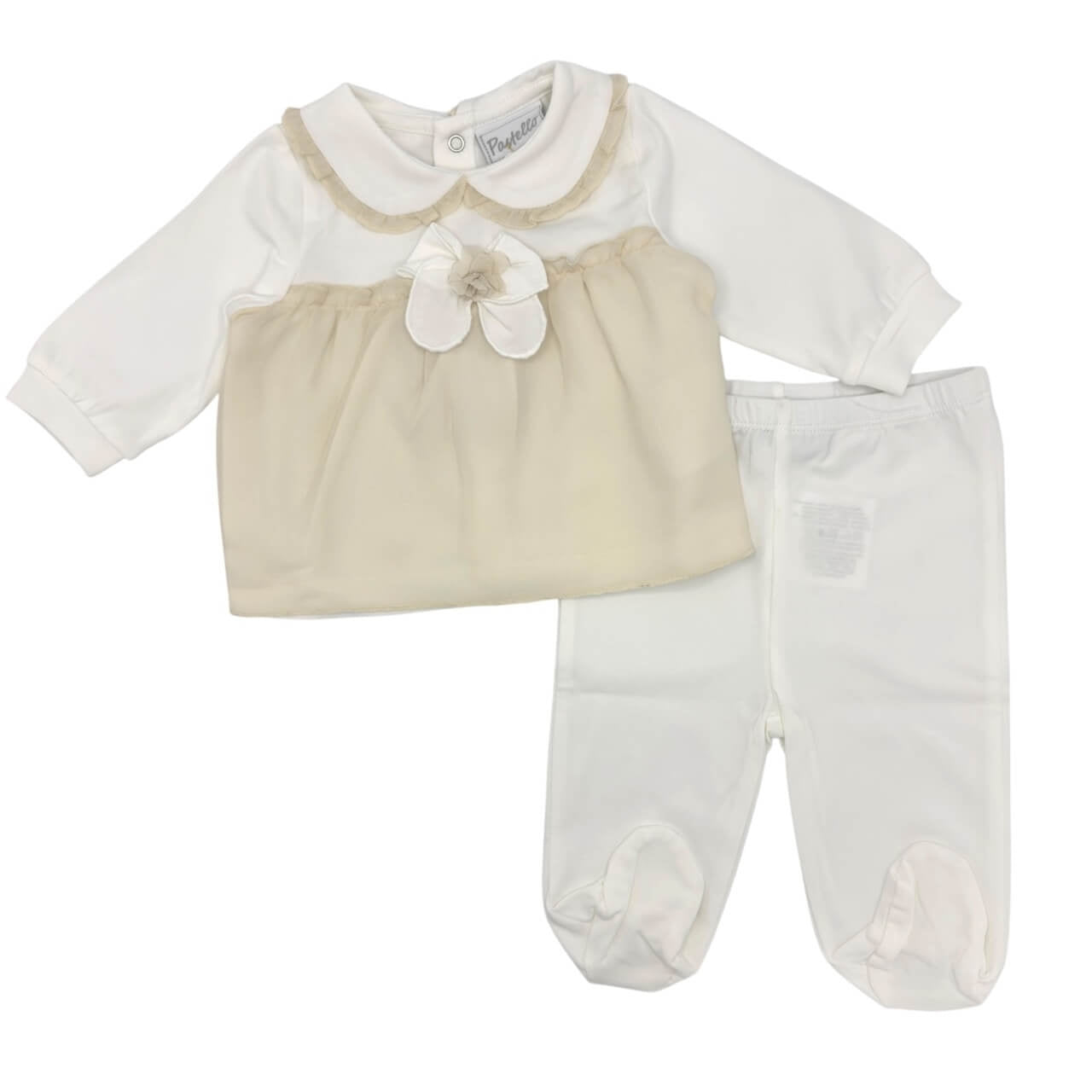 Barboteuse/tenue en coton pastel pour bébé fille
