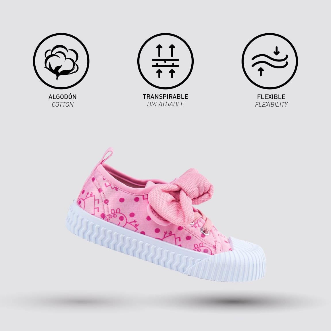 Ballerines en toile Peppa Pig