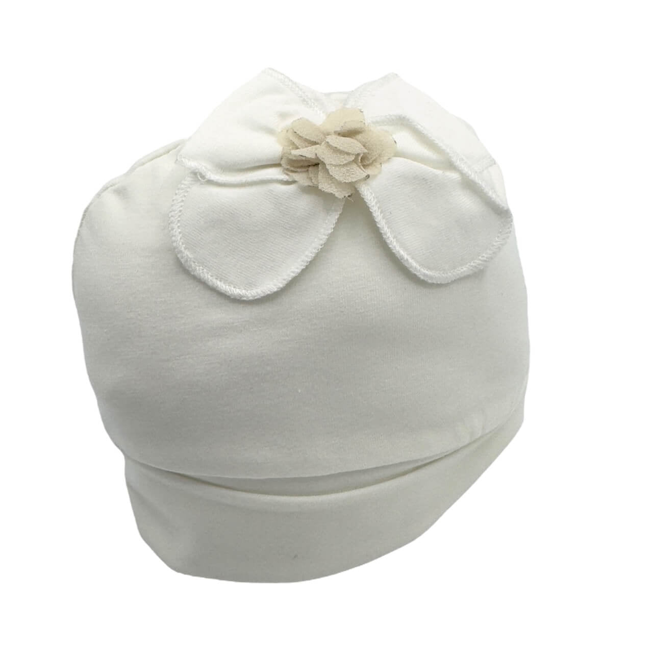 Ensemble bonnet et bavoir en coton pastel 0/3 mois