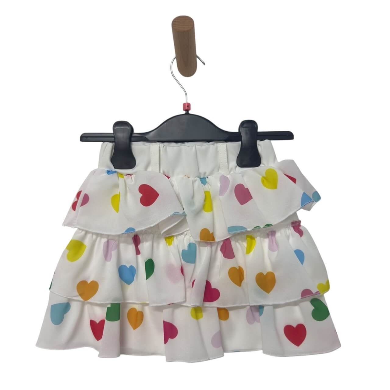Gonna Bimba con Balze e Fantasia Cuori
