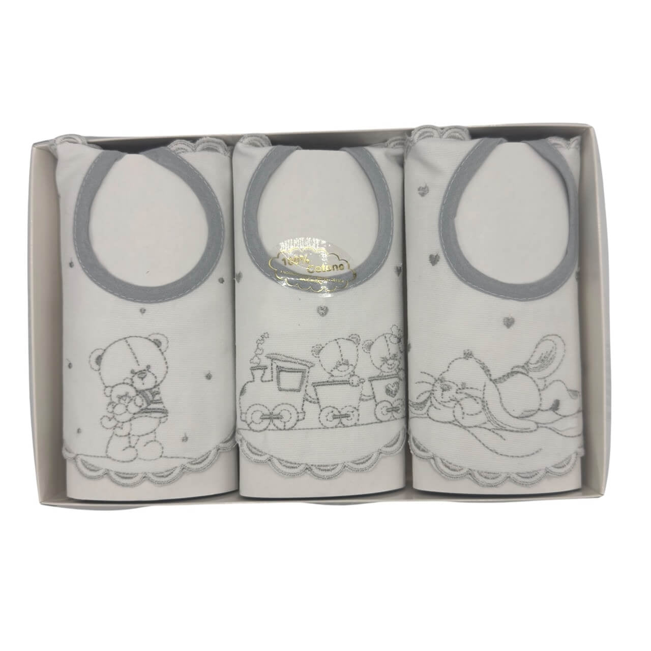 3 Bavette Ricamate Irge con Laccetti