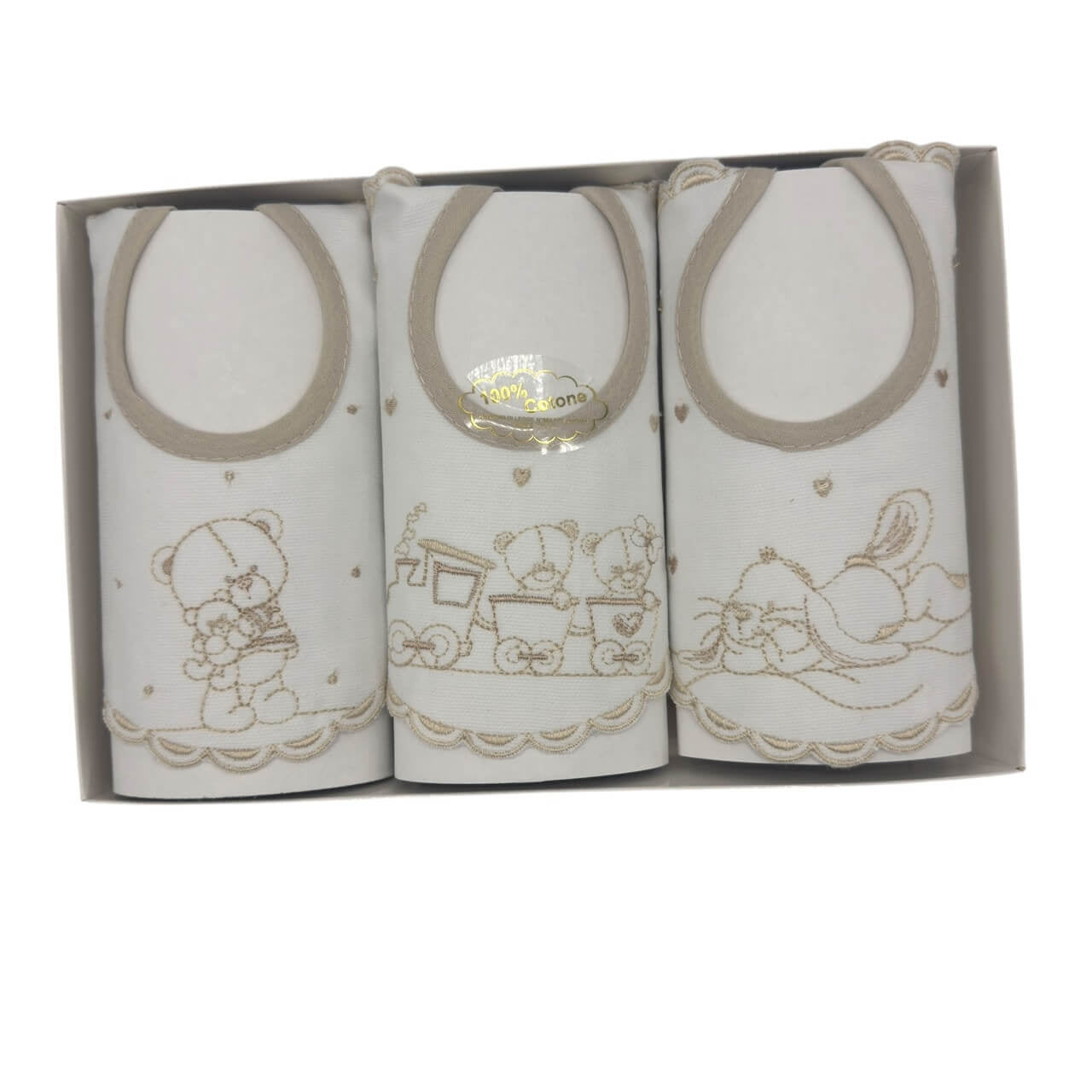 3 Bavette Ricamate Irge con Laccetti