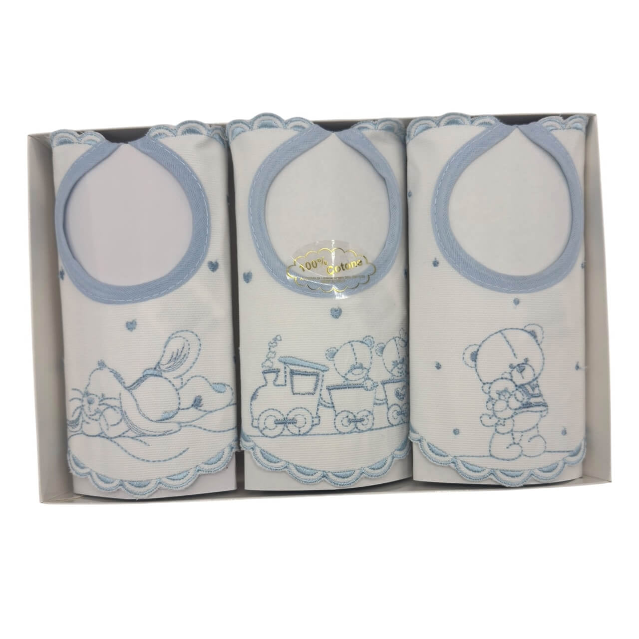 3 Bavette Ricamate Irge con Laccetti