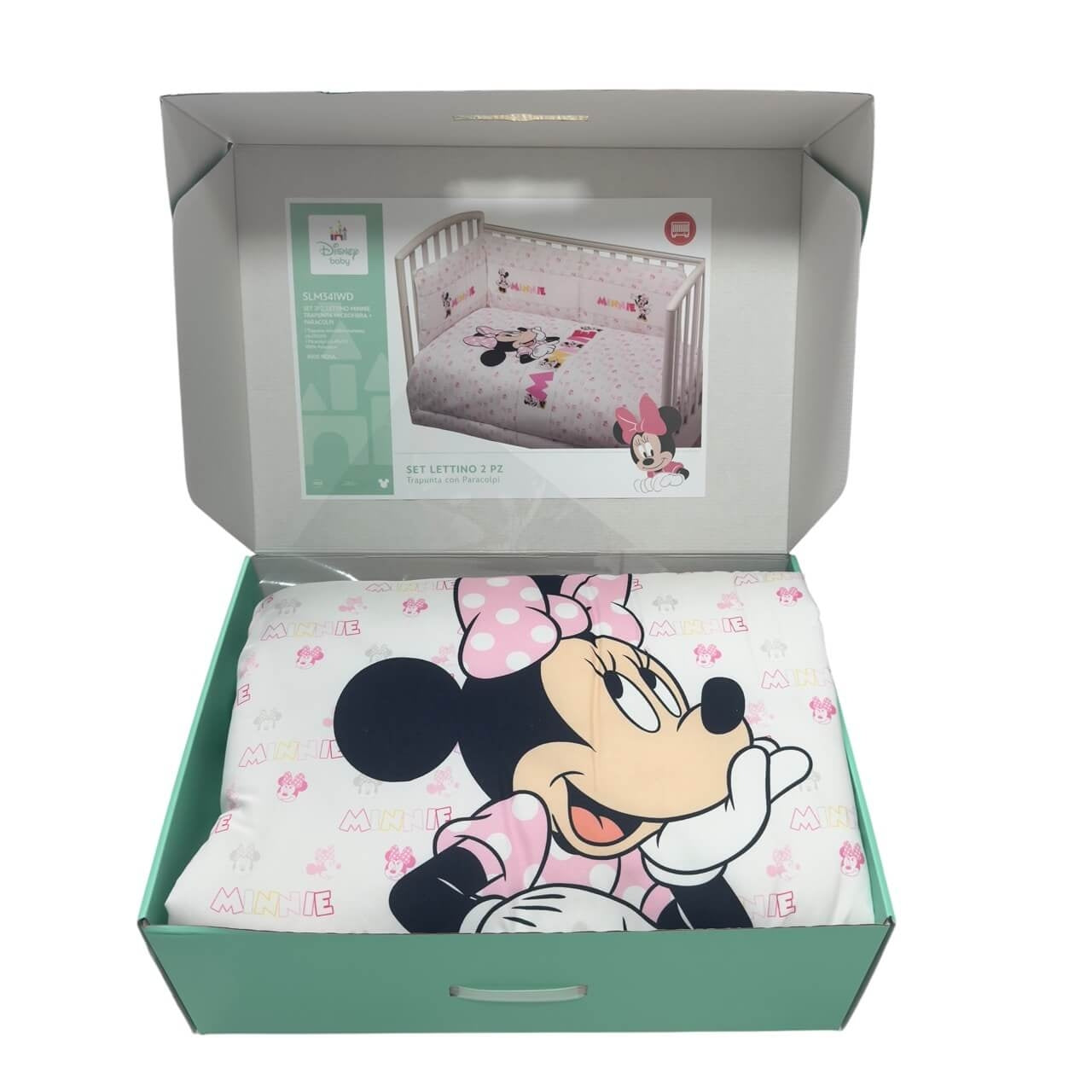 Completo trapunta lettino con paracolpi Microfibra Disney