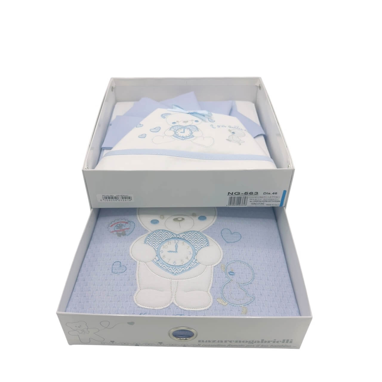 Completo Lenzuola + Copertina Cotone Lettino