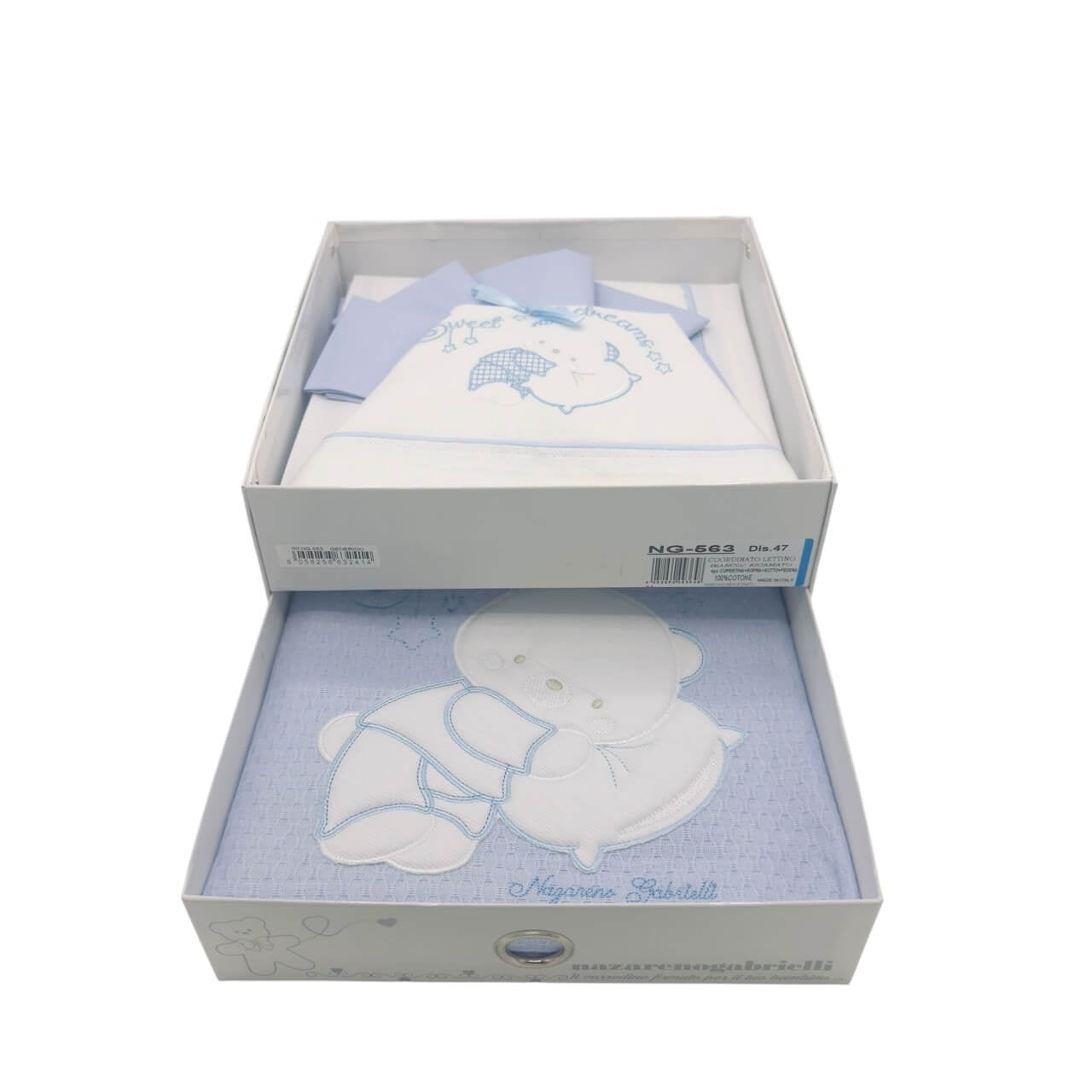 Completo Lenzuola + Copertina Cotone Lettino