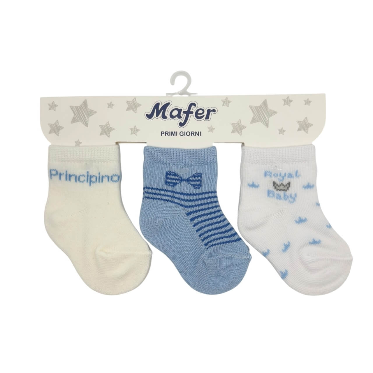 Tris Calzini Caldo Cotone 0/3 Mesi