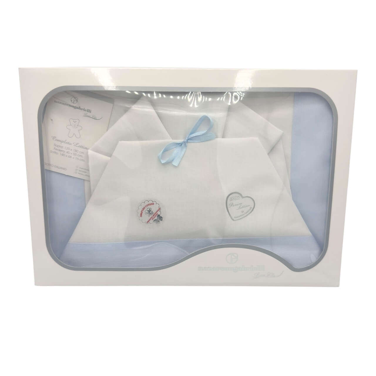 Completo Culla/Lettino da Stampa e Ricamo 100% Cotone