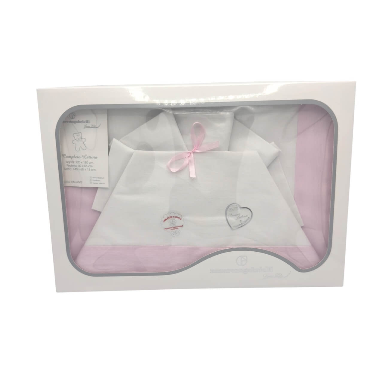 Completo Culla/Lettino da Stampa e Ricamo 100% Cotone