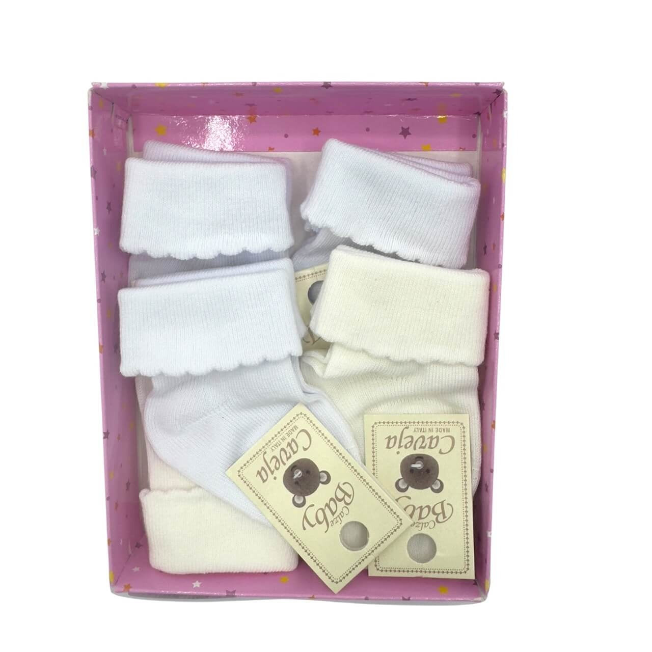 6 Calzini in caldo Cotone 0/3 Mesi