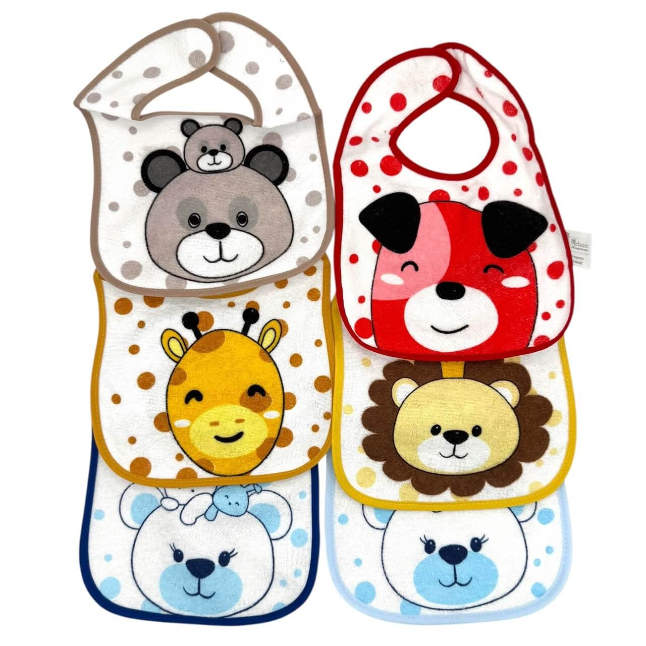 6 Bavette retro plastificato Melanie