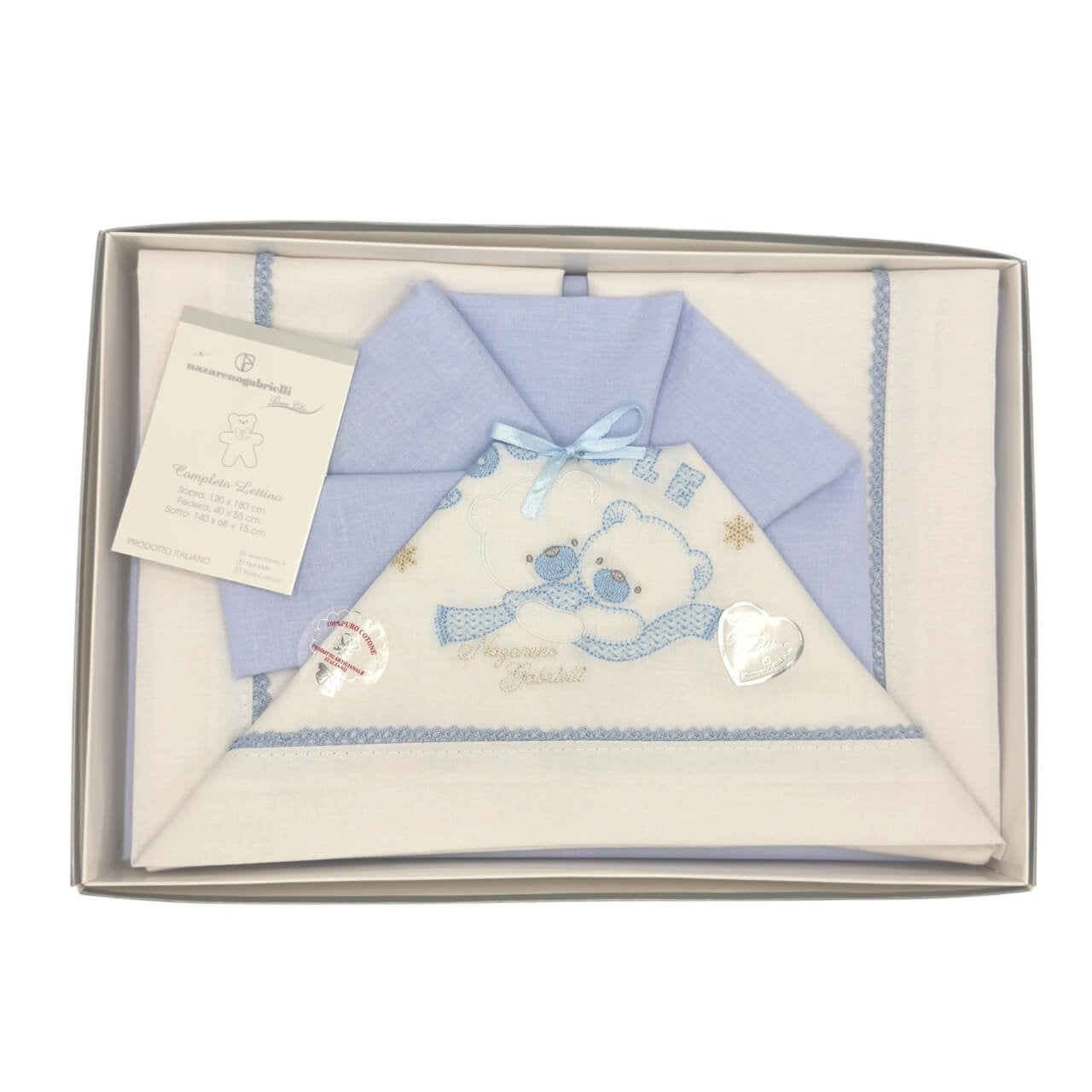 Completo Culla/Lettino 100% Cotone