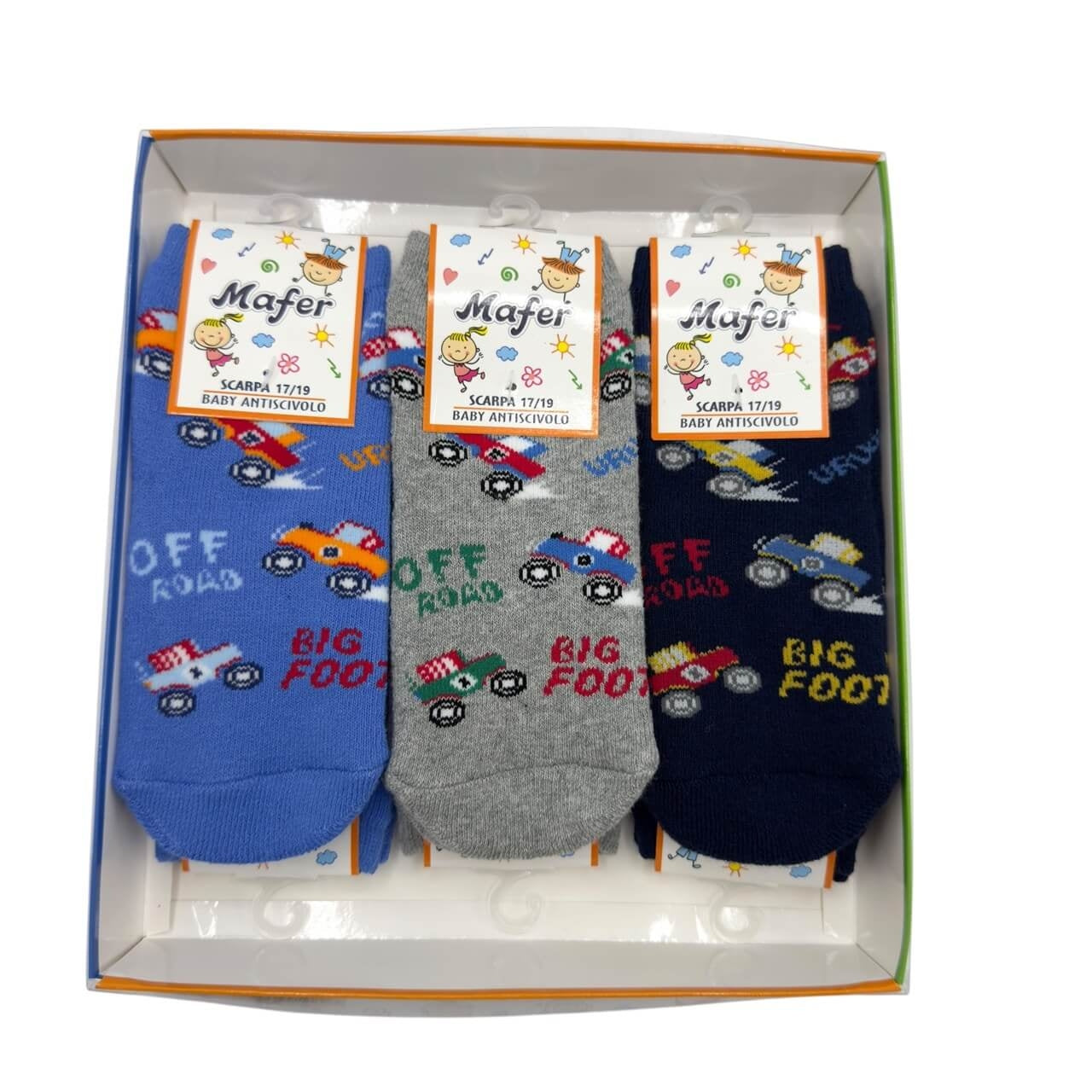 6 Calzini Antiscivolo Caldo Cotone Neonato