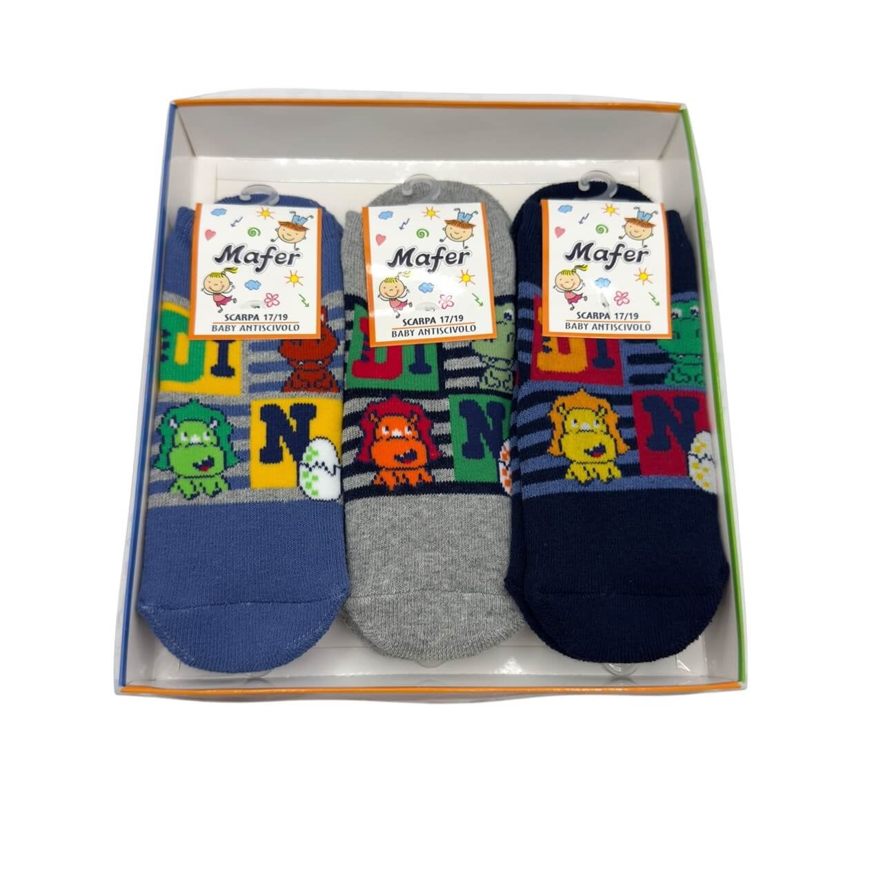 6 Calzini Antiscivolo Caldo Cotone Neonato