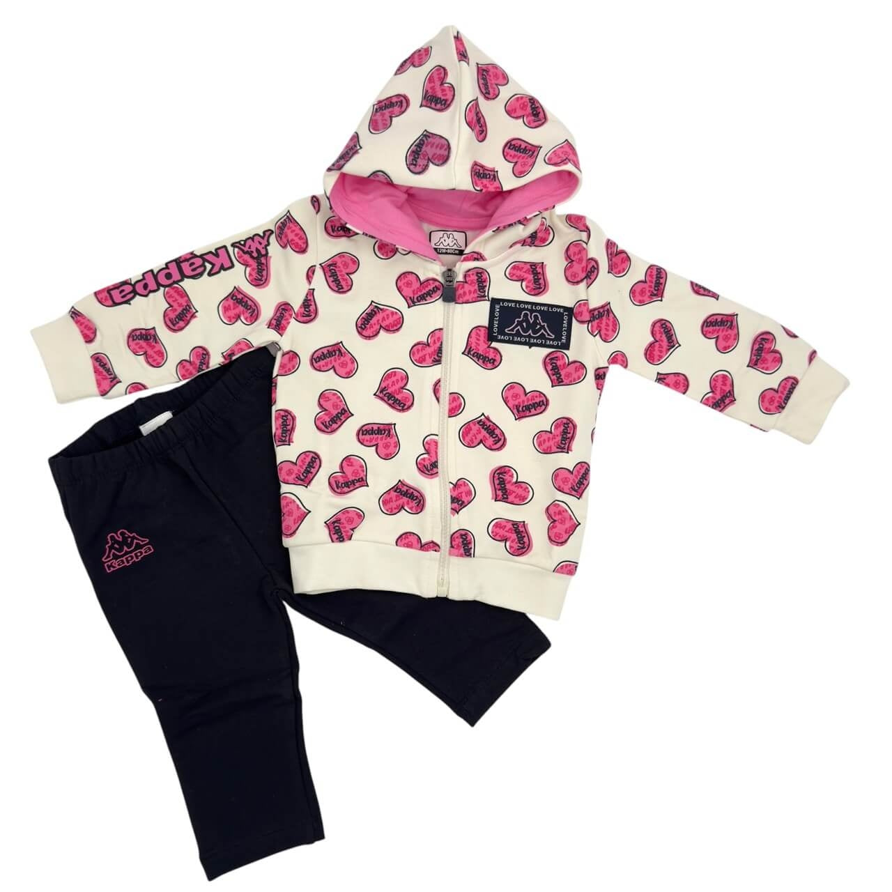 Tuta Felpata Kappa Neonata