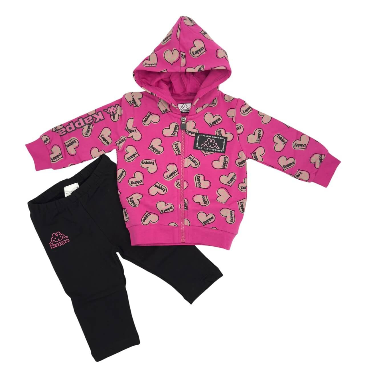 Tuta Felpata Kappa Neonata