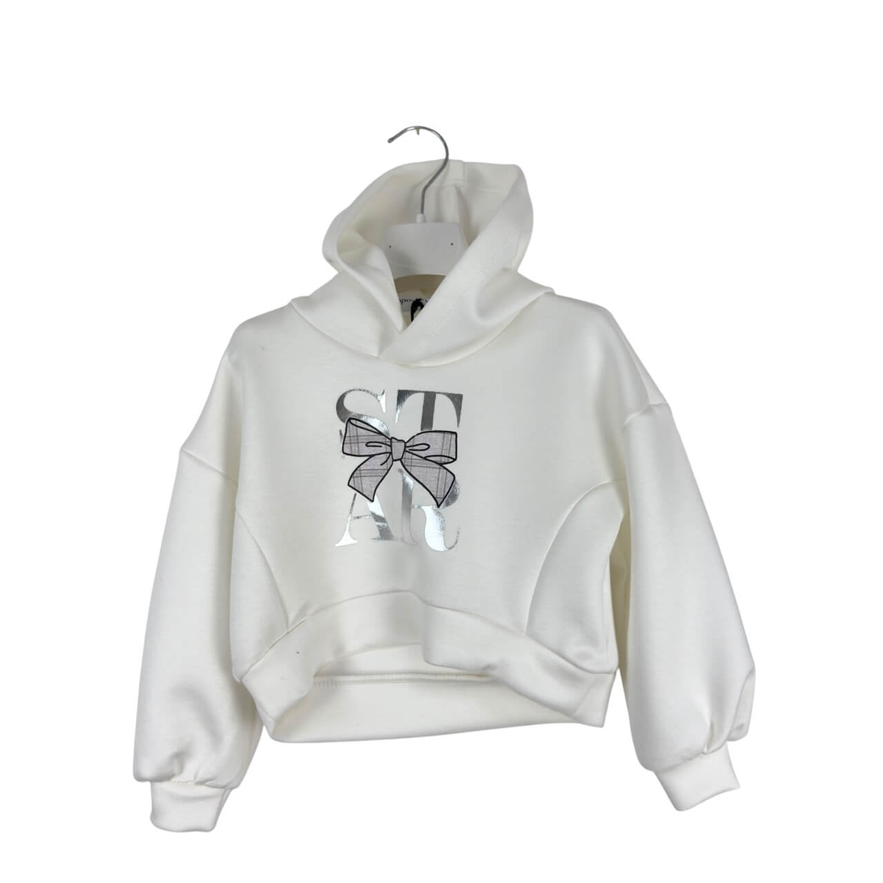 Completo Bambina 2 Pezzi – Felpa con Cappuccio e Gonna a Pieghe