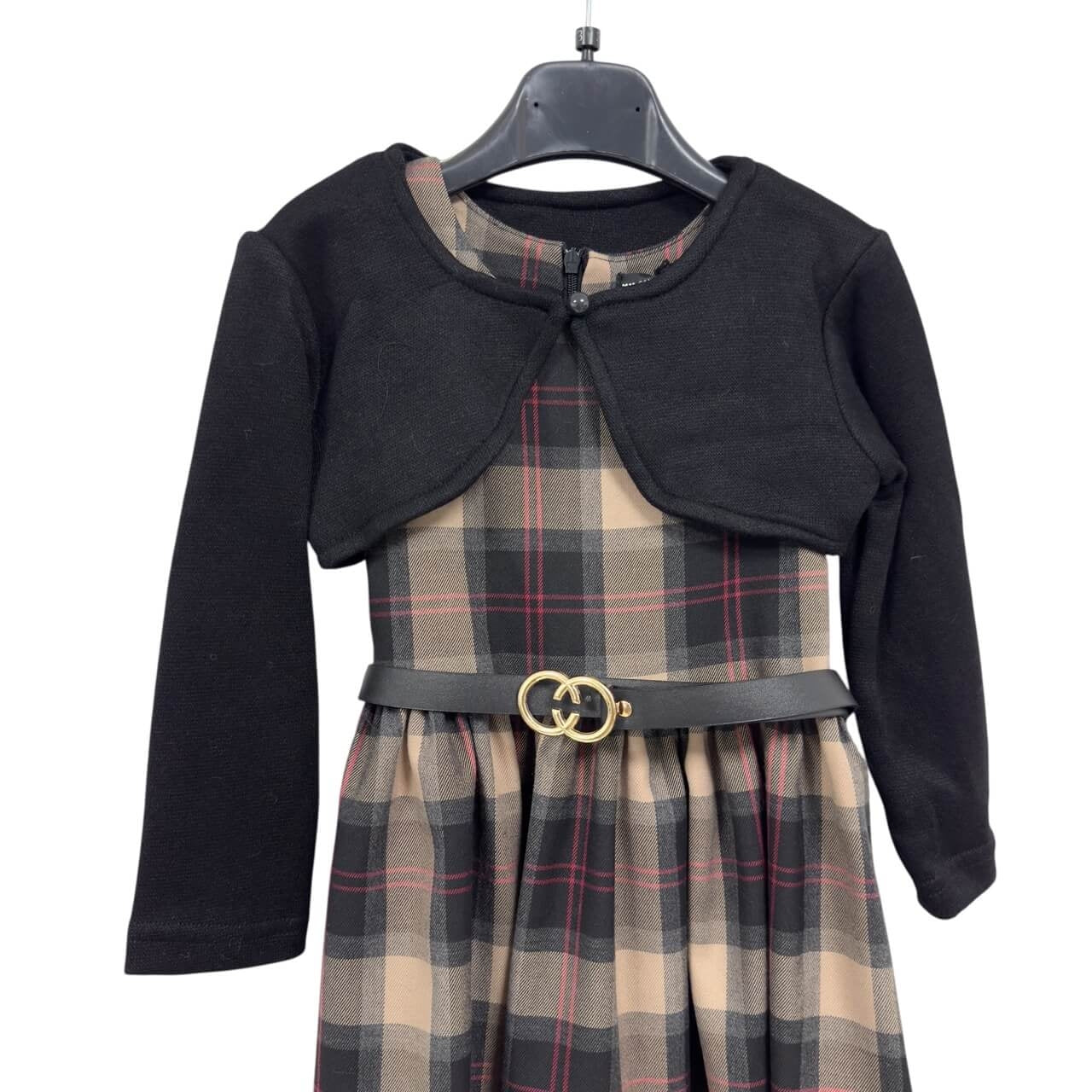 Abito scozzese con bolerino