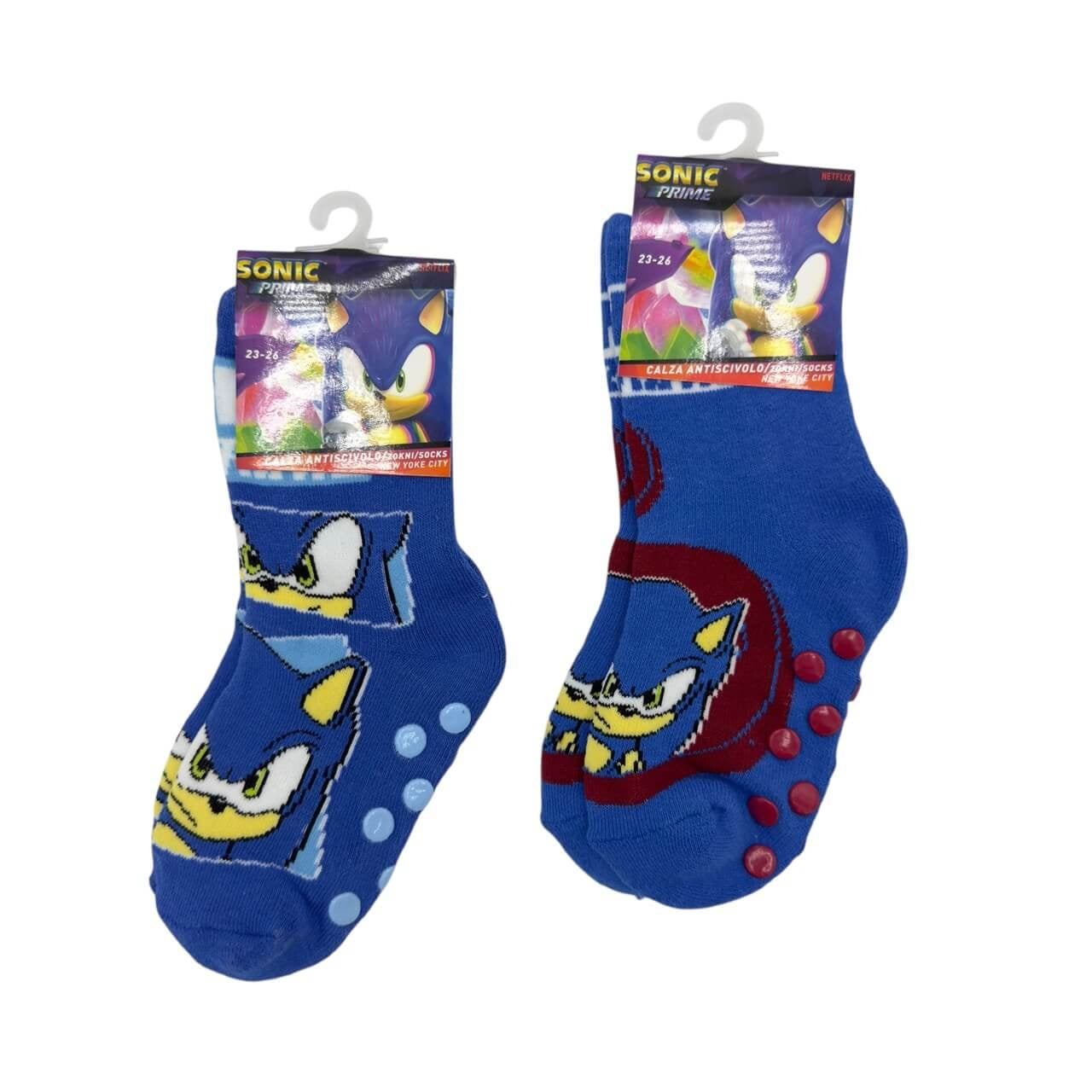 2 Coppie di Calzini Antiscivolo Sonic