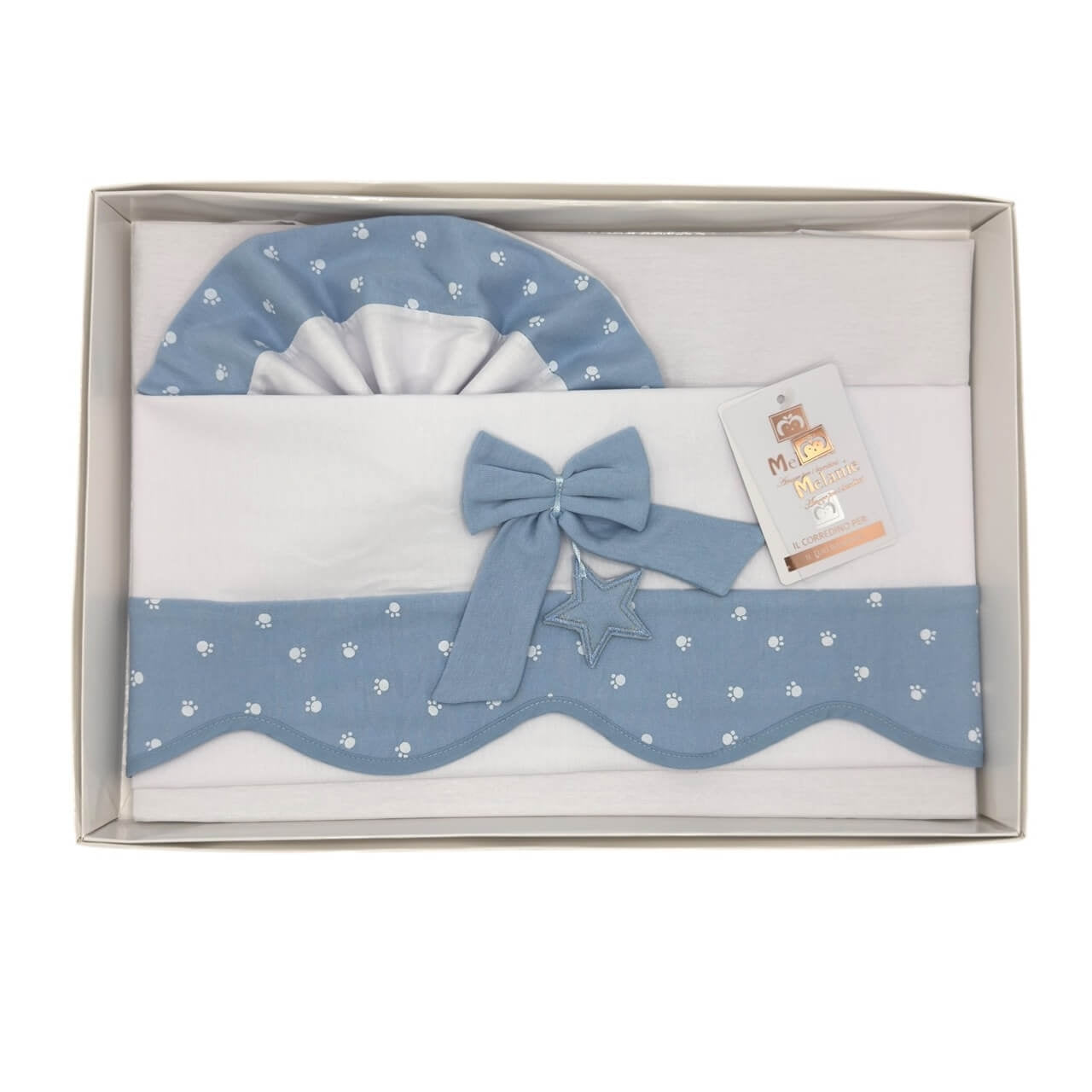 Completo Carrozzina Melanie 100% Cotone