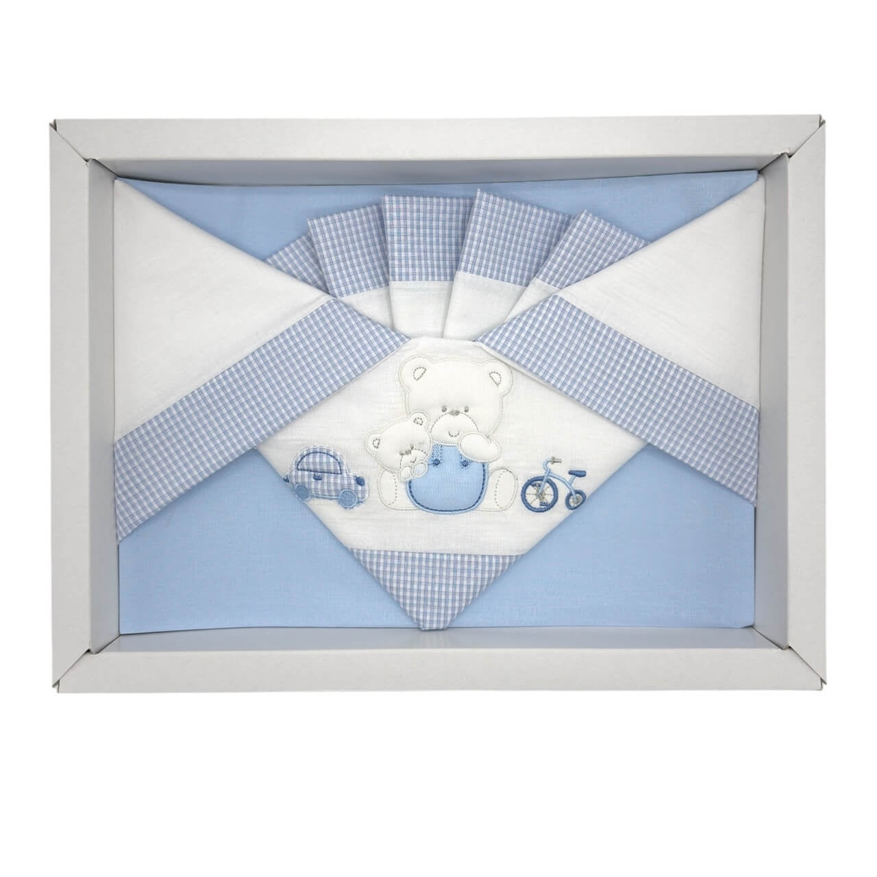 Completo Carrozzina Pastello 100% Cotone