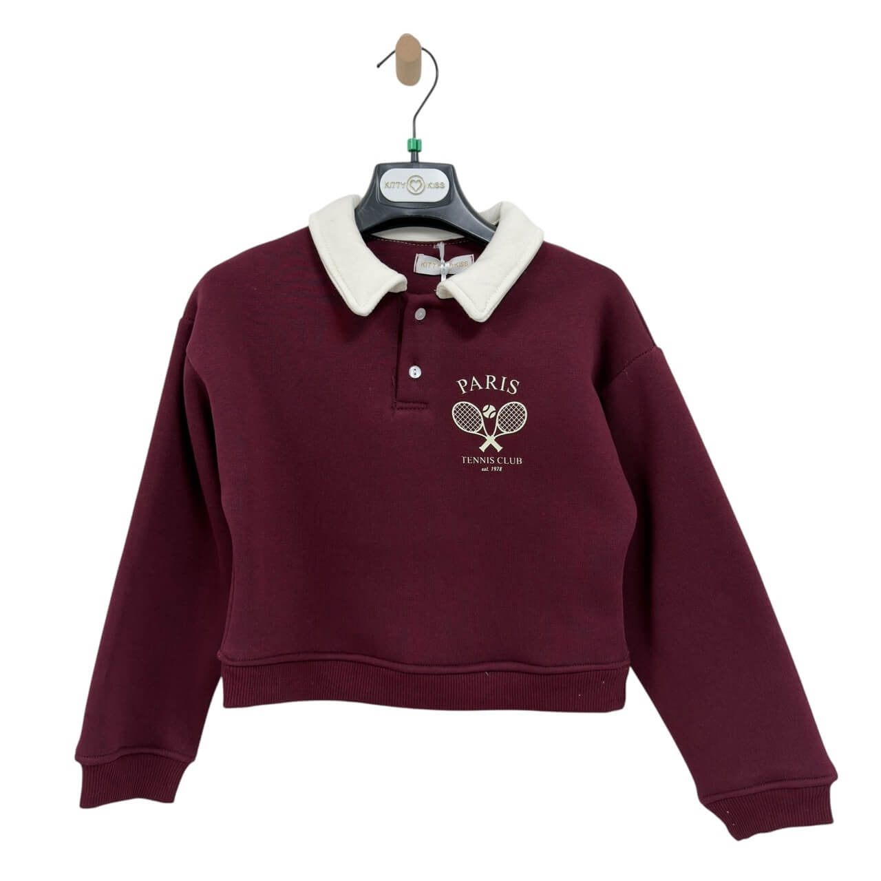 Felpa Invernale Bimba Collo Polo