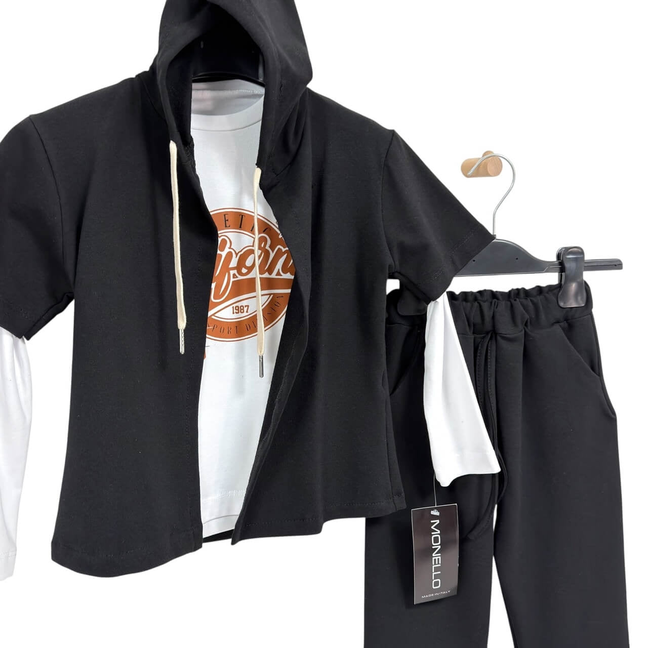 Completo 3 pezzi Bimbo cotone