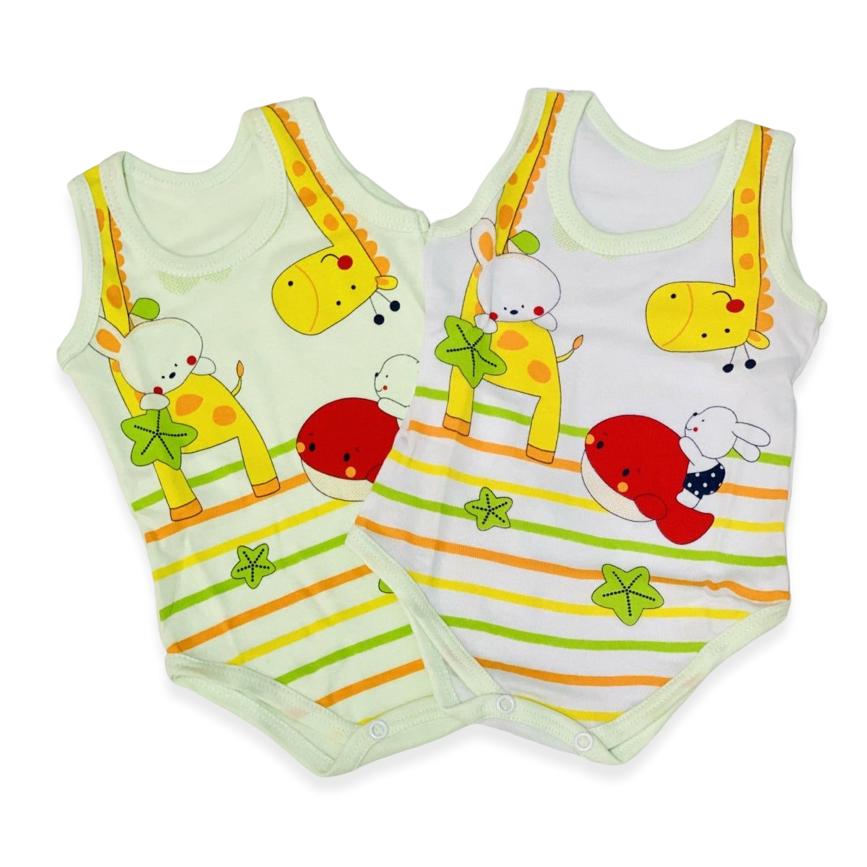 2 Body Canotta 100% Cotone Pastello 3 colori - Mstore016 - Body Intimi - Pastello