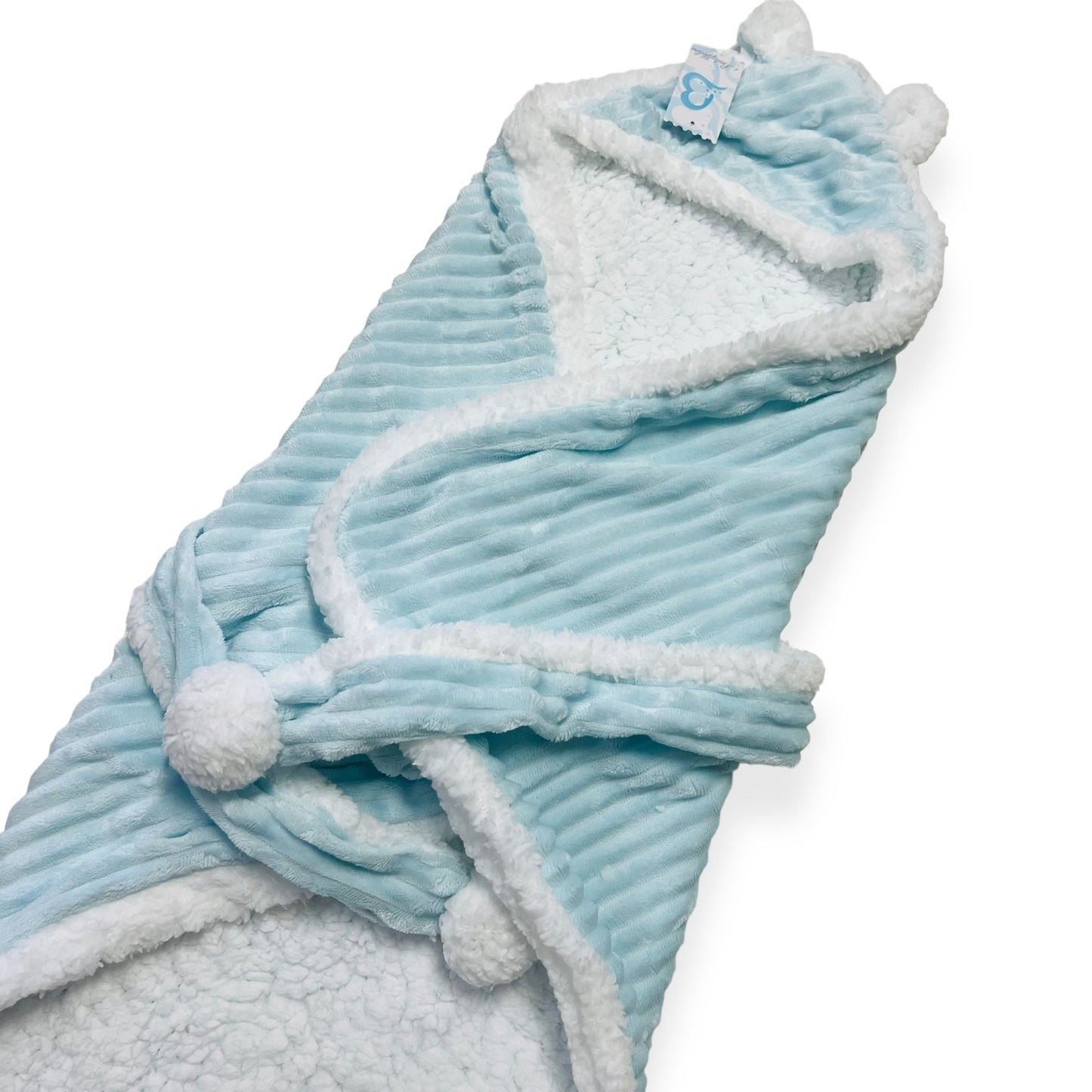 Couverture emmaillotage pour bébé avec capuche