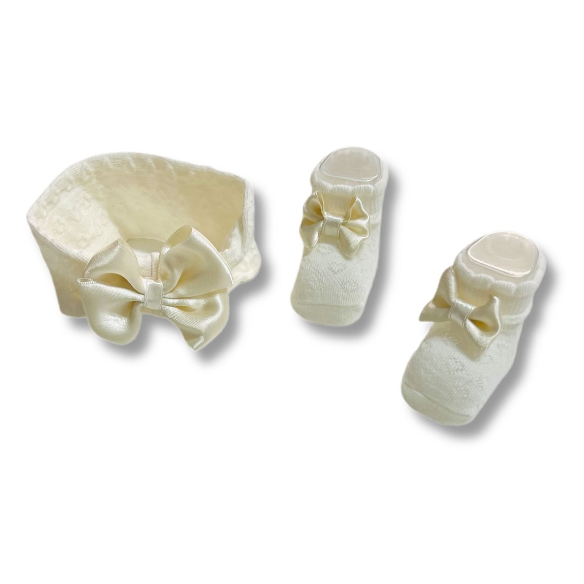 Set Scarpine + Fascia Neonata in Caldo cotone - Mstore016 - Fasce Neonata - Nazzareno Gabrielli