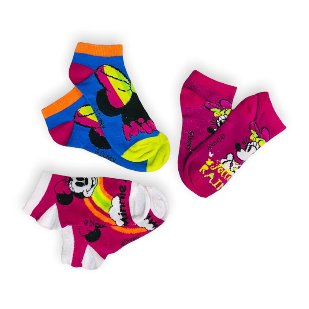 Tris calzini Minnie corto bimba 23/34 - Mstore016 - Calzini Bimba - Disney